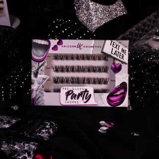 Text Me Later Pre-Glued Party Lashes DIY Clusters - Unicorn Cosmetics