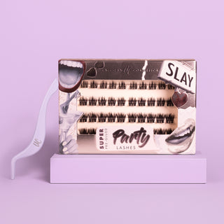 Super Pre-Glued Lashes + Tweezer Duo - Unicorn Cosmetics