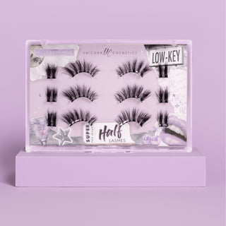 Low-Key Super Pre-Glued Half Strip Lash Starter Kit - Unicorn Cosmetics